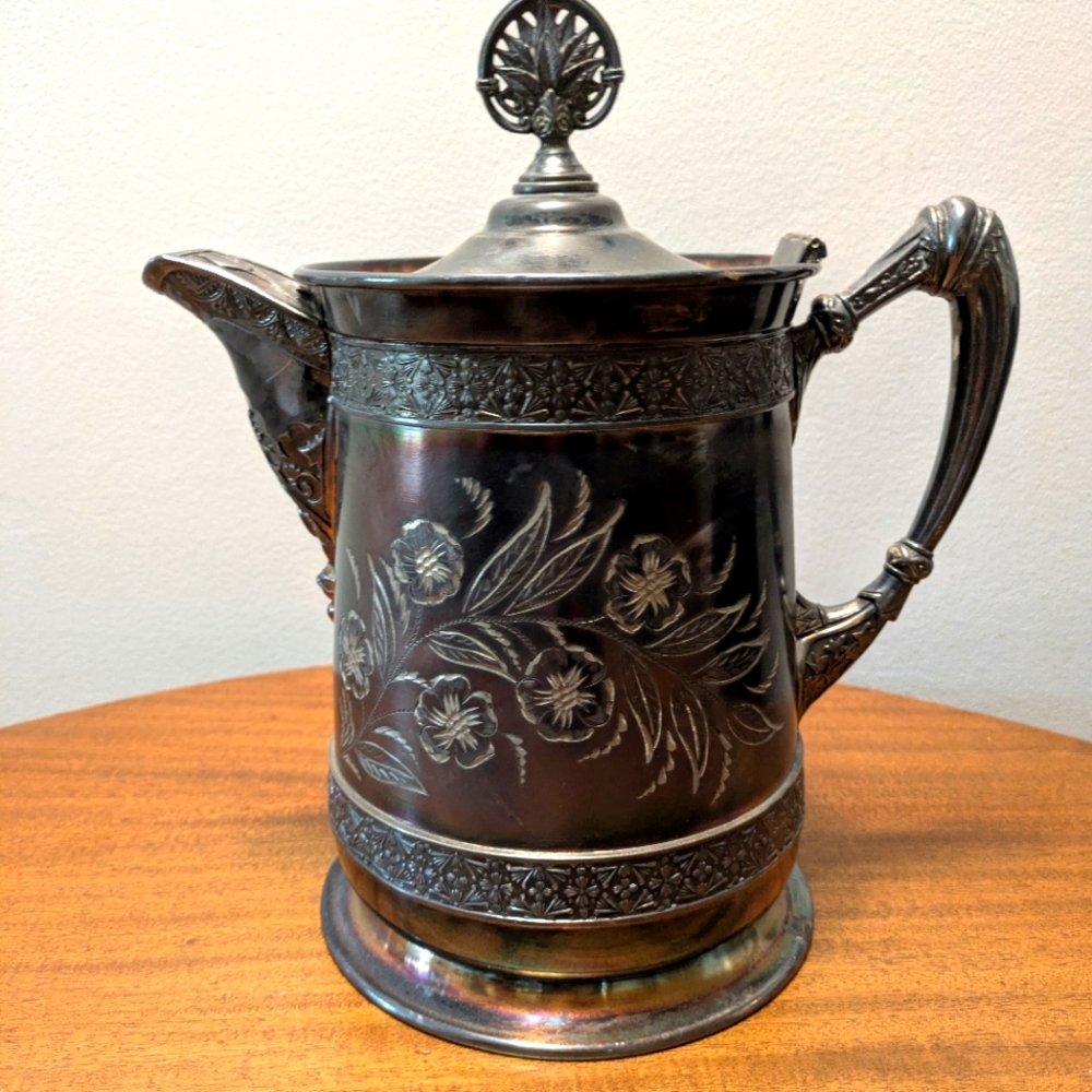 Forbes Silver Co. Water Pitcher Or Coffee Server.  Stamped Quadruple 413.